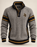 Jus Bluit Heritage Half-Zip - Grey Black Gold